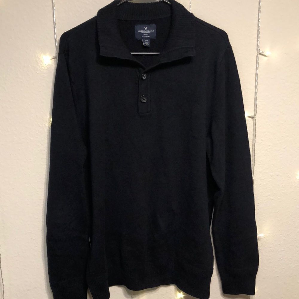 American Eagle Navy Blue Sweater Size Large